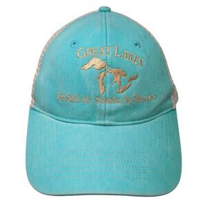 Great Lakes No Salt, No Sharks, No Worries Trucker Hat Multi OS DK Embroidery